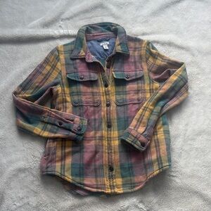 L.L.Bean 100% Cotton Flannel Shirt Size XS | Colorful Plaid | Cozy-Core Classic